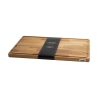 Tagliere di legno grande cucina bordo raccoglisugo 50x35x2cm Bisetti Offerta