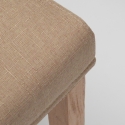 Sedia in legno imbottita stile henriksdal per cucina sala da pranzo Comfort 
