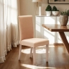Sedia in legno imbottita stile henriksdal per cucina sala da pranzo Comfort 