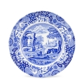 Set 4 piatti piani in terracotta stile inglese 27x27x2cm Blue Italian Promozione