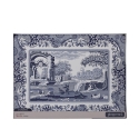Blue Italian set 6 tovagliette rigide da tavola stile inglese 30,5x23cm Promozione