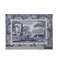 Blue Italian set 6 tovagliette rigide da tavola stile inglese 30,5x23cm Promozione