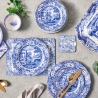 Blue Italian set 6 tovagliette rigide da tavola stile inglese 30,5x23cm Vendita