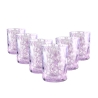 Set 6 bicchieri acqua da tavola 10cm in vetro colorato Carnaval Prezzo