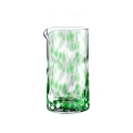 Brocca acqua 0,5lt in vetro colore verde 15cm Carnaval Promozione