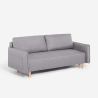 Divano letto 2 posti in stile scandinavo schienale reclinabile Chara Vendita