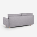 Divano letto 2 posti in stile scandinavo schienale reclinabile Chara Sconti
