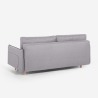 Divano letto 2 posti in stile scandinavo schienale reclinabile Chara Sconti