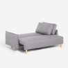 Divano letto 2 posti in stile scandinavo schienale reclinabile Chara Saldi