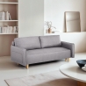 Divano letto 2 posti in stile scandinavo schienale reclinabile Chara Promozione