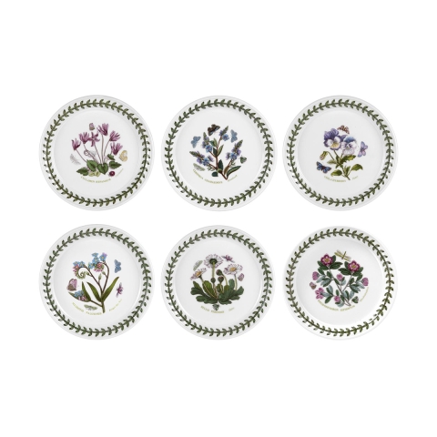 Set di 6 piatti da pane piatti in porcellana 16,5 cm Botanic Garden Promozione