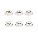 Set di 6 tazzine da caffè in porcellana Portmeirion Botanic Garden Promozione