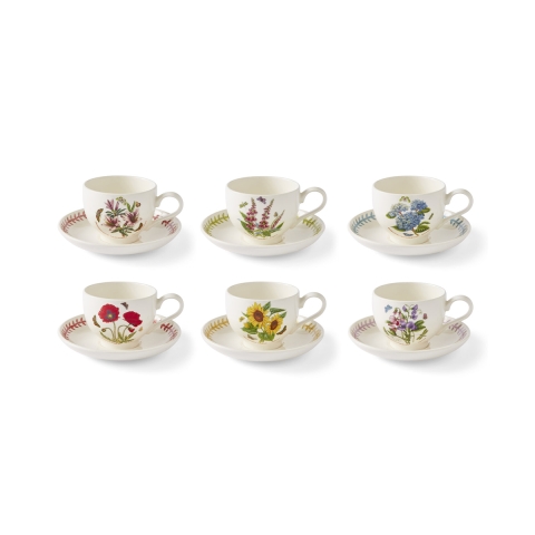 Set di 6 tazze da colazione in porcellana Portmeirion Botanic Garden Meadow Promozione