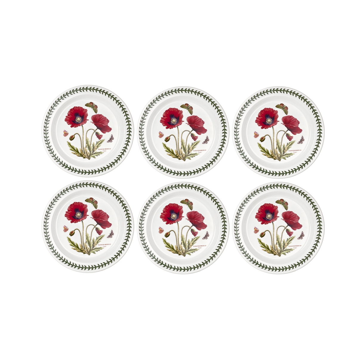 Set di 6 piatti piani 26,7cm in porcellana Portmeirion Botanic Garden Promozione