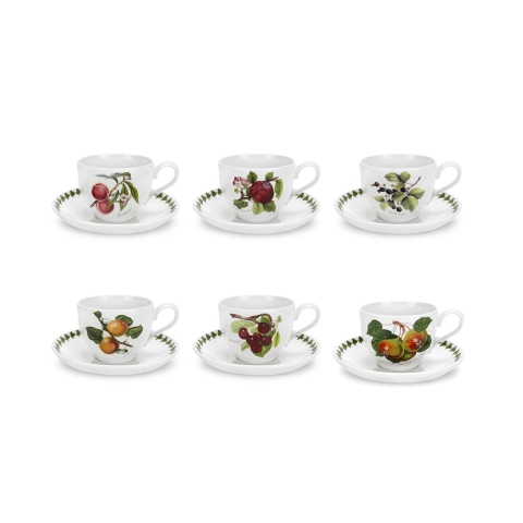 Set di 6 tazze da tè con piattino in porcellana Portmeirion Pomona Promozione