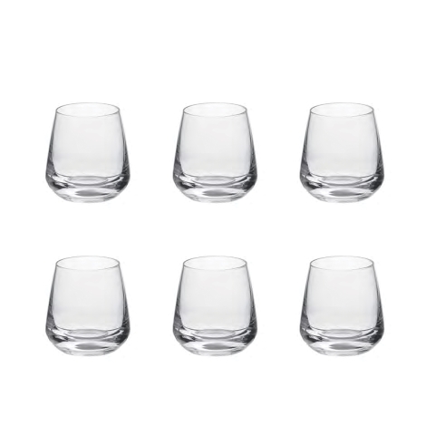 Set 6 bicchierini liquore vetro goccia cucina bar ristorante Mexico Promozione