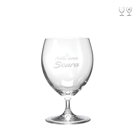 Set 2 calici per birra pub ristorante cucina 600ml Fatti Una Scura Promozione
