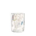 Set 6 bicchieri acqua in vetro colorato cucina ristorante 10cm Murrine Vendita