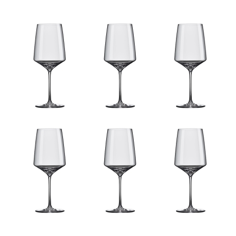 Set 6 calici vino in vetro cristallino 400ml cucina bar ristorante Siesta Promozione