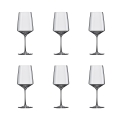 Set 6 calici vino in vetro cristallino 400ml cucina bar ristorante Siesta Promozione