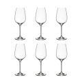 Set 6 calici vino rosso tavola 22,5cm design goccia cucina Sinfonia Promozione