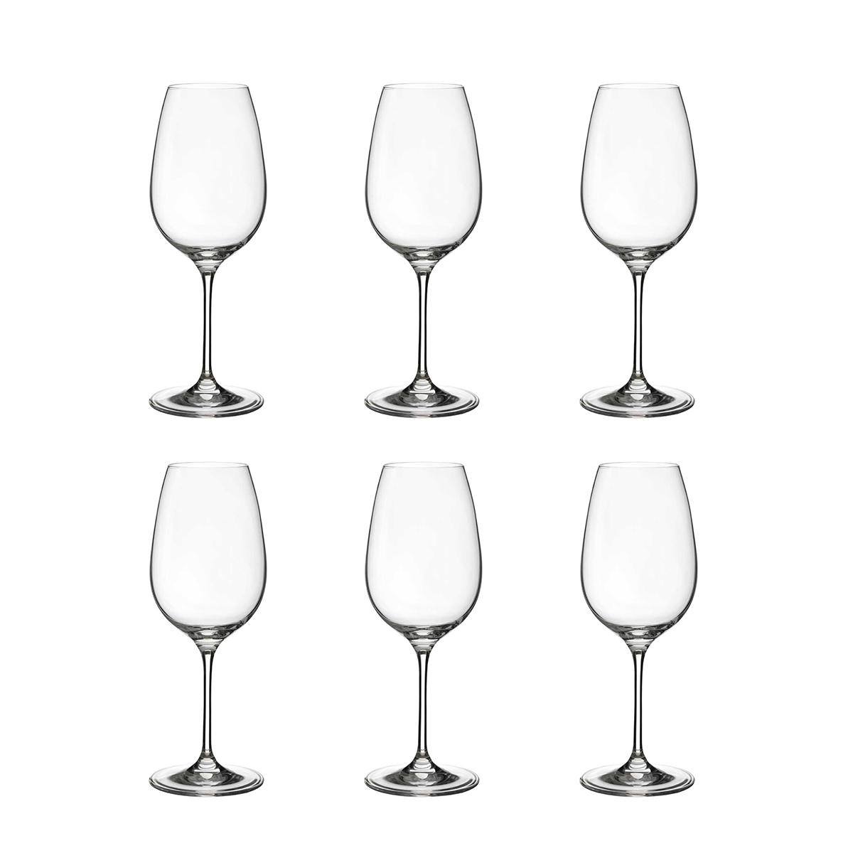 Set 6 calici vino bianco design goccia cucina ristorante 21,5cm Promozione