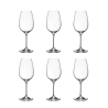 Set 6 calici vino bianco design goccia cucina ristorante 21,5cm Promozione