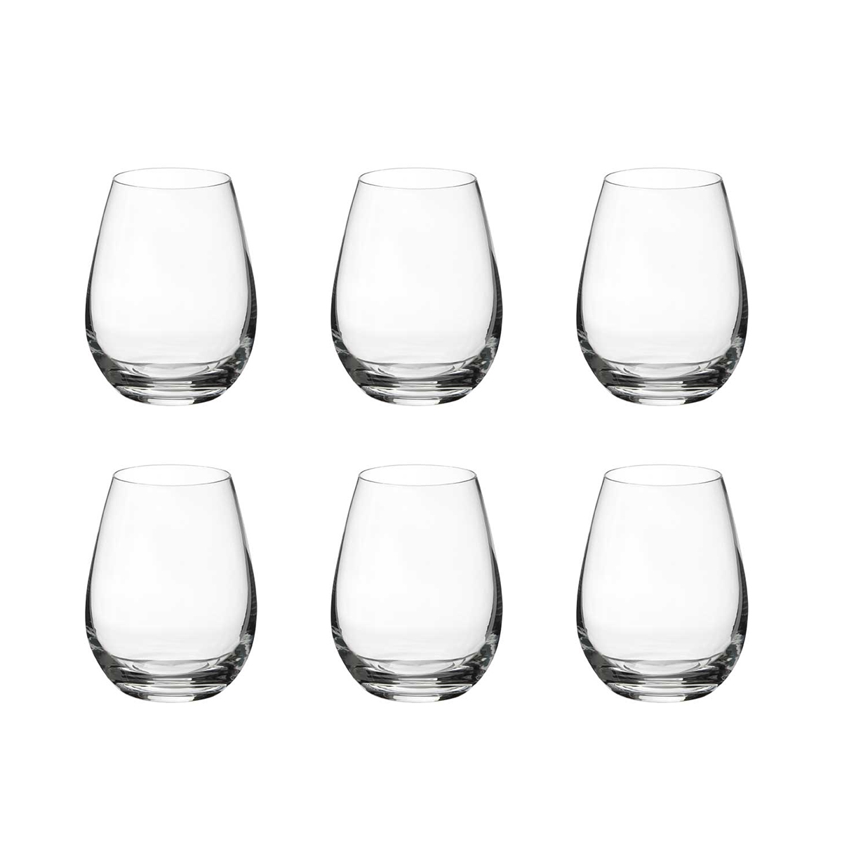 Set 6 bicchieri acqua 10cm design a goccia in vetro cristallino Sinfonia Promozione Set 6 bicchieri acqua 10cm design a goccia in vetro cristallino Sinfonia Promozione