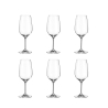 Set 6 calici bordeaux design goccia 570ml in vetro cristallino Sinfonia Promozione