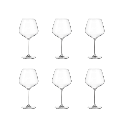 Set 6 calici burgundy ristorante bar cucina design goccia 950ml Sinfonia Promozione