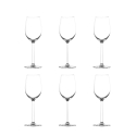 Set 6 calici beaujoulais degustazione in vetro cristallino 515ml Shanghai Promozione