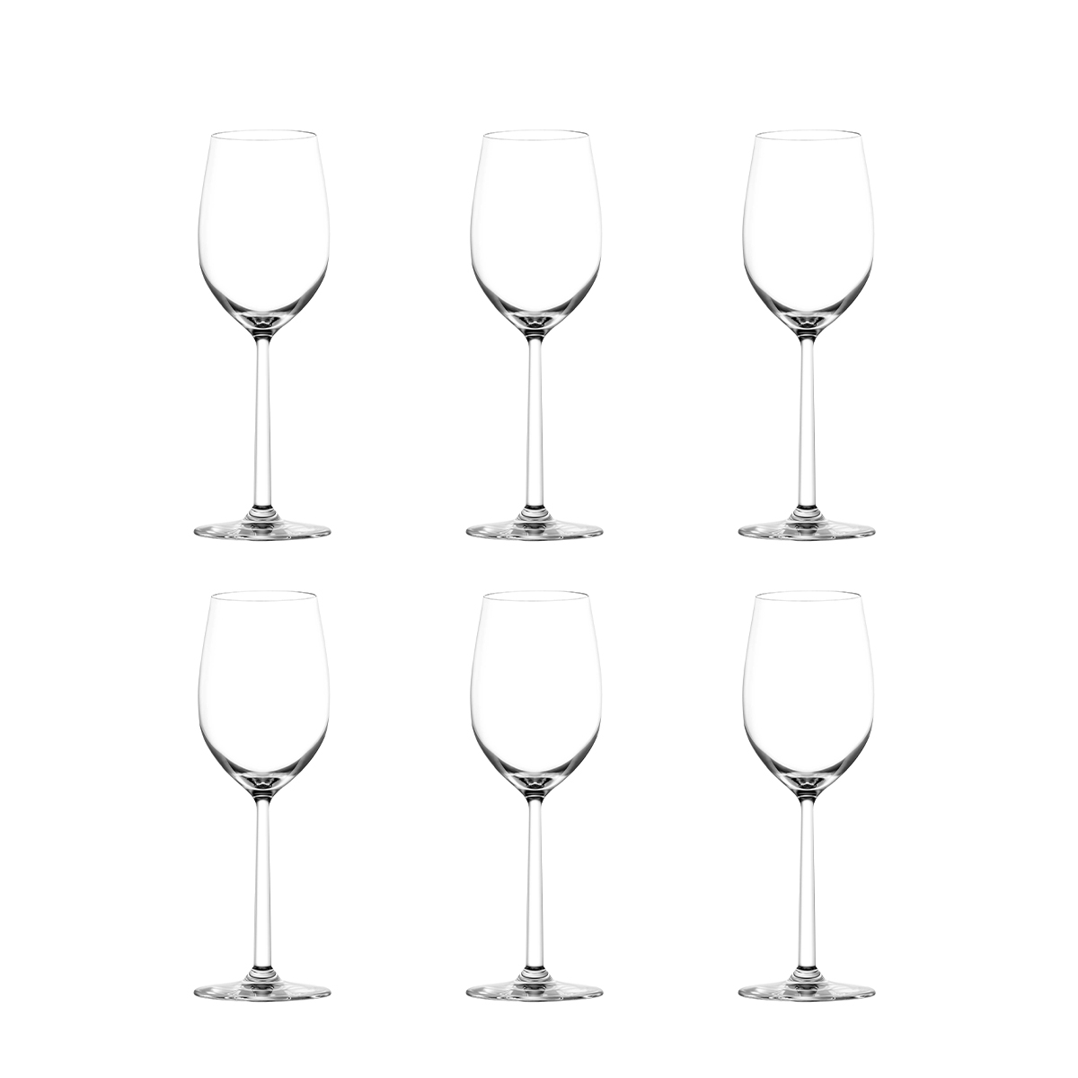 Set 6 calici beaujoulais degustazione in vetro cristallino 515ml Shanghai Promozione