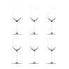 Set 6 calici beaujoulais degustazione in vetro cristallino 515ml Shanghai Promozione