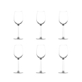 Set 6 calici vino degustazione 320ml in vetro cristallino Shanghai Promozione