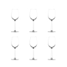 Set 6 calici vino degustazione 320ml in vetro cristallino Shanghai Promozione
