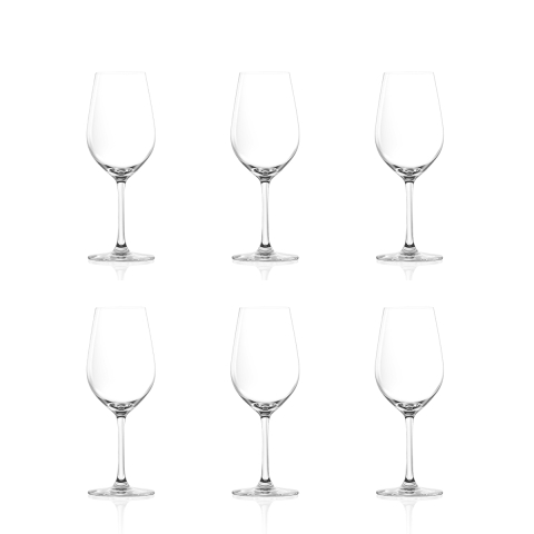 Set 6 calici degustazione vino chardonnay 365ml in vetro Tokyo Temptation Promozione