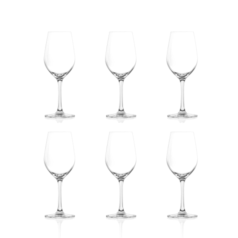 Set 6 calici bicchieri vino 260ml in vetro cristallino Tokyo Temptation Promozione