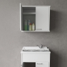 Mobile pensile sospeso per bagno lavanderia con 2 ante FH960K Negrari Sconti