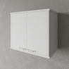 Mobile pensile sospeso per bagno lavanderia con 2 ante FH960K Negrari Saldi
