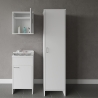 Colonna bagno lavanderia in PVC bianco con anta D8FC9006K Negrari Stock