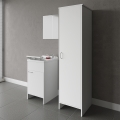 Set mobile lavatoio con anta specchio colonna lavanderia Negrari COMP 7 Promozione