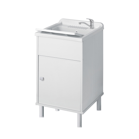 Mobile lavatoio da esterno in PVC con vasca e anta Negrari 9056K Promozione