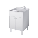 Mobile lavatoio da esterno in PVC con vasca e 2 ante Negrari 9052K Promozione