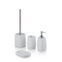 Set accessori da bagno in resina bianco Capua Promozione
