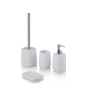 Set accessori da bagno in resina bianco Capua Promozione