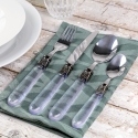 Set di 24 posate in acciaio inox 6 persone Imperial P Villa d'Este Home Tivoli Vendita