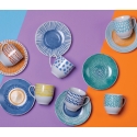 Set di 6 tazzine da caffè in porcellana con piattino 90ml Marea C Vendita