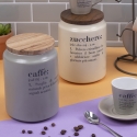 Barattolo caffè grigio con coperchio in bambù 0,8L Victionary E Vendita