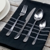 Set di 24 posate in acciaio inox finitura opaca silver Round Catalogo