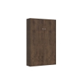 Letto a scomparsa una piazza e mezza 120x190cm legno noce Kentaro Promozione